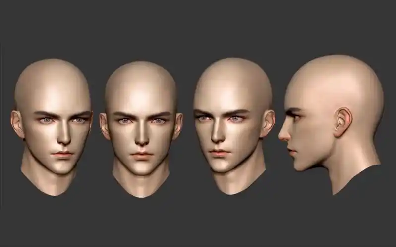 maya-零基础国风美男角色头模制作教程.maya建模基础教程