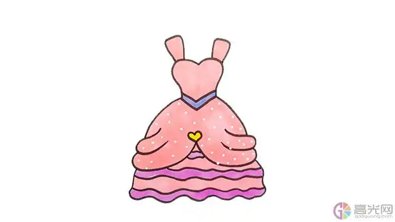 公主裙简笔画简单画公主婚纱裙公主漂亮裙子简笔画