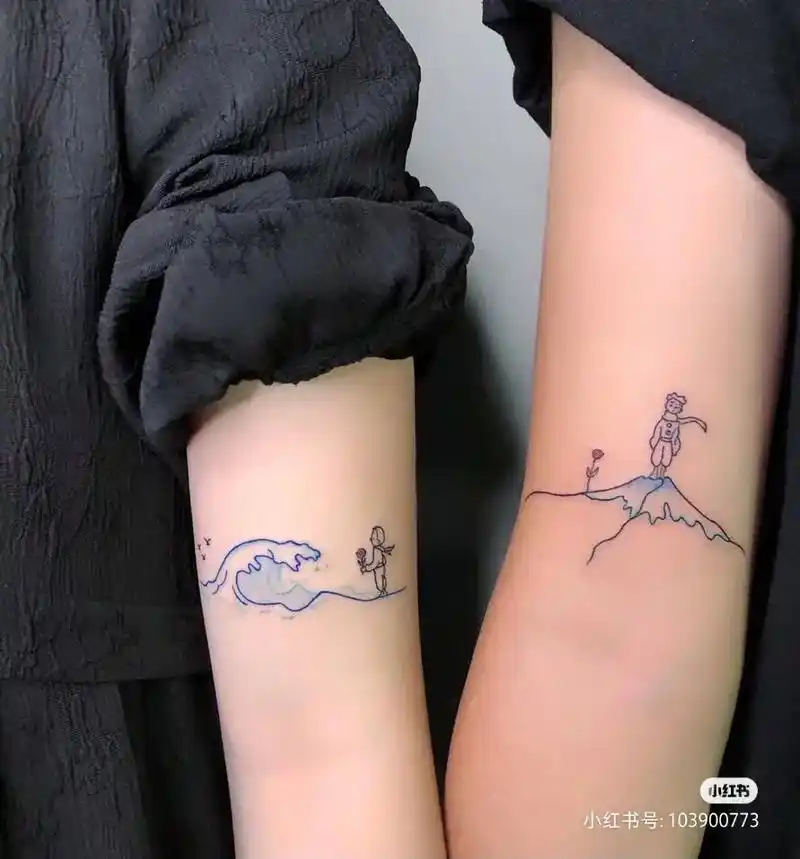 情侣纹身,纹一送一! 大图七点七折!  - 抖音