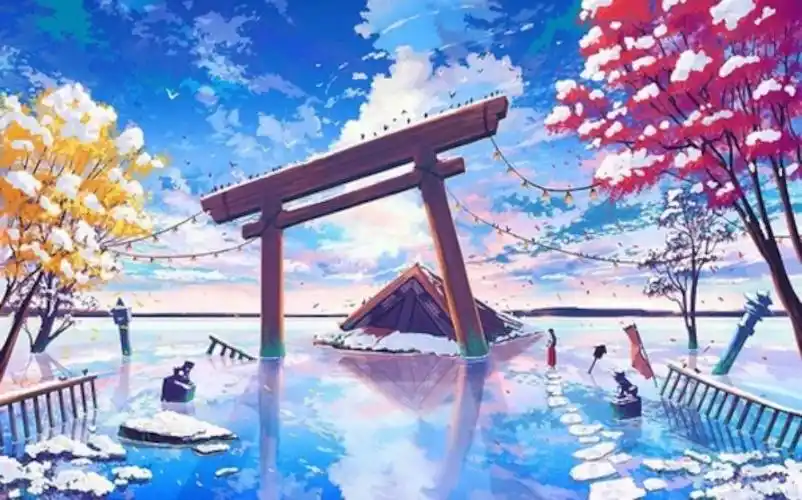 pixiv p站 侵删 图片 二次元 风景 天空 星星 壁纸 锁屏 唯美 梦幻