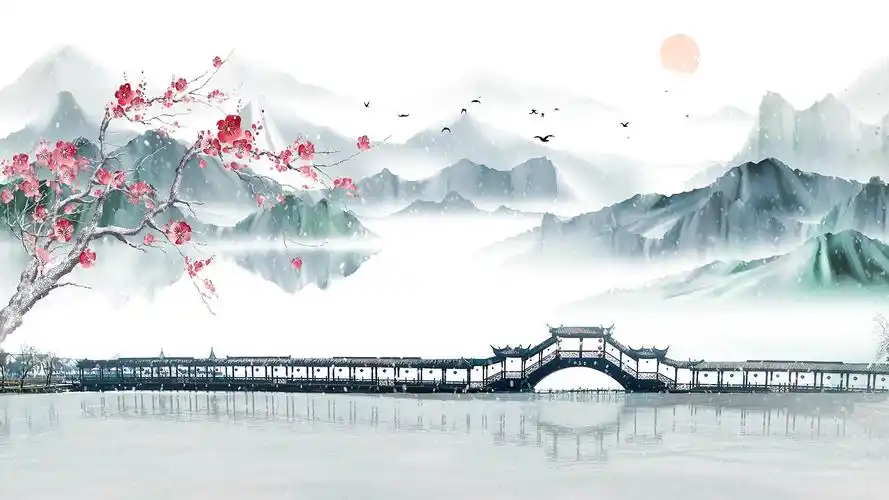 4k中国风mp4冬天梅花视频背景冬天梅花背景