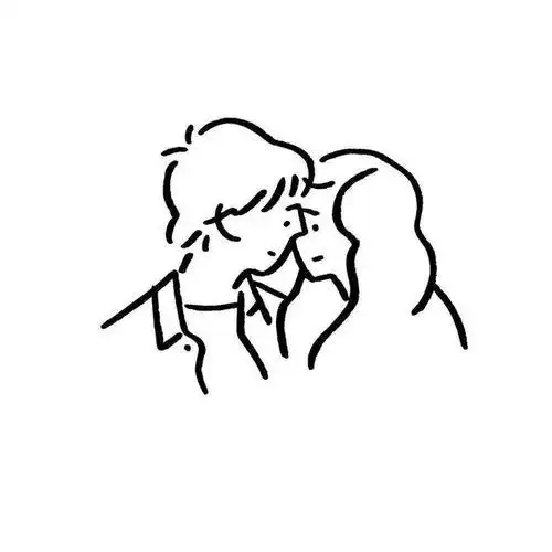 情侣简笔画情侣简笔画一男一女