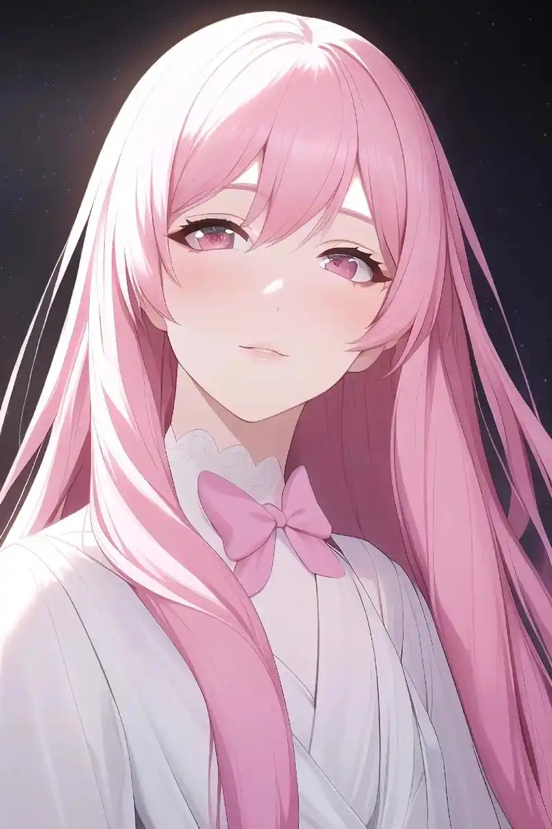 今日壁纸,粉色头发女孩#气质美女 #二次元原创 #送你一张壁 - 抖音