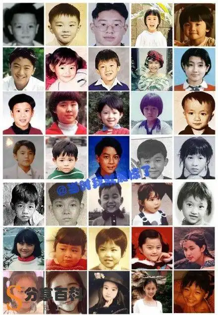 【独家珍藏】三十五位中国最红明星的儿时照片,不看答案你能认出几位?