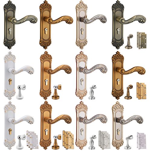 欧式室内执手家用静音机械门锁实木房门锁具机械门锁