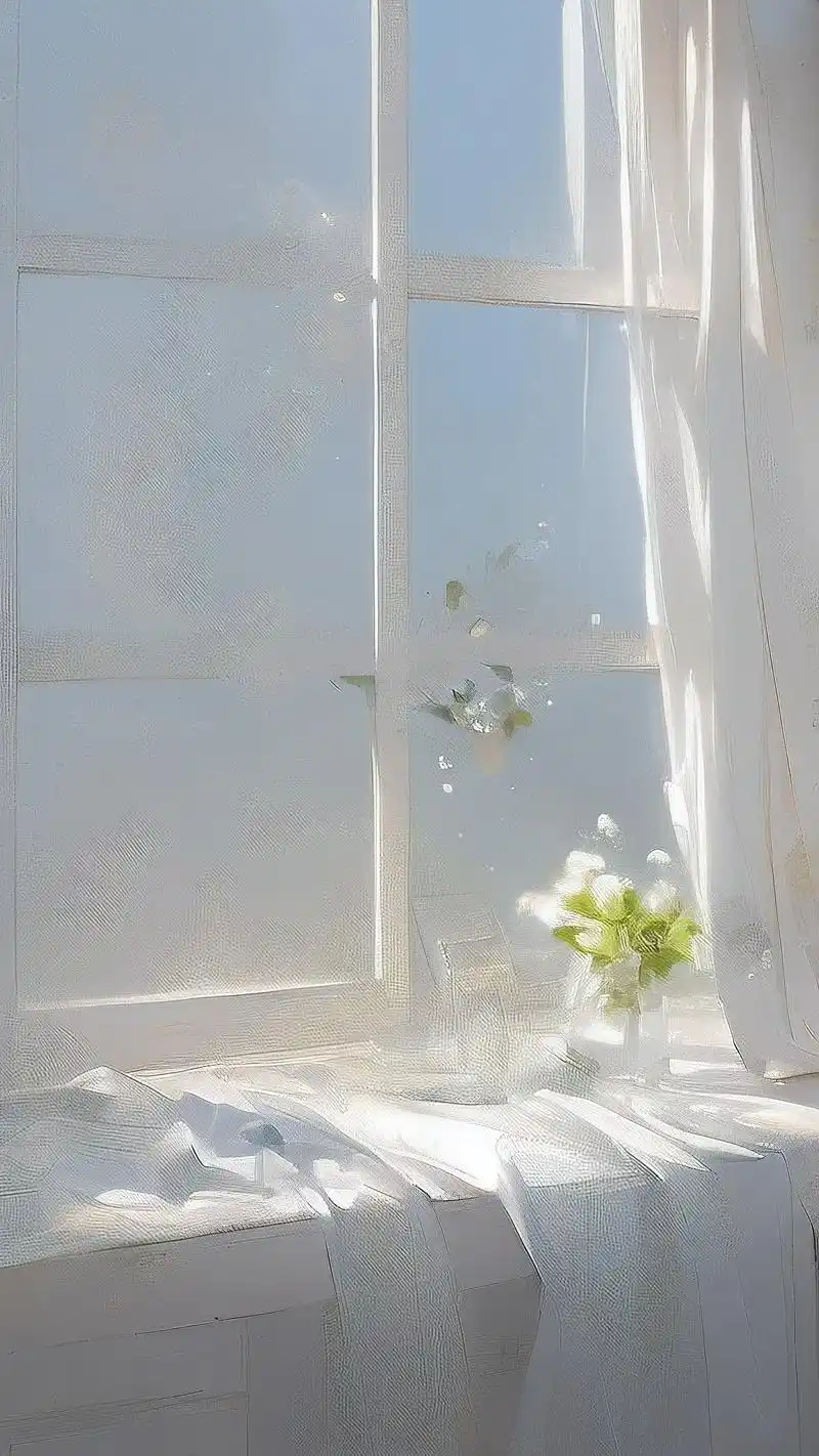 毛玻璃壁纸,窗外的朦胧美景9178