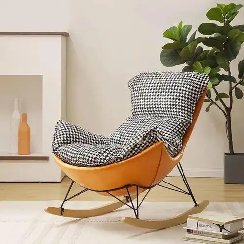 懒人专用北欧风单人休闲摇椅