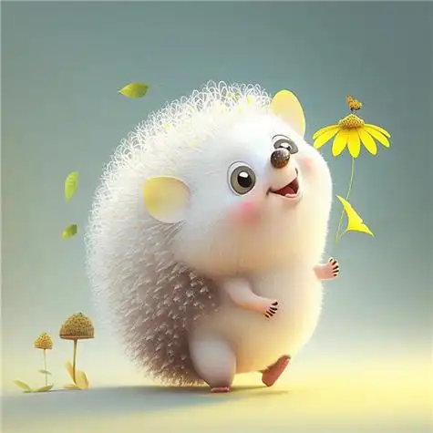 开心治愈系可爱呆萌的小刺猬头像图片_动物头像_头像屋