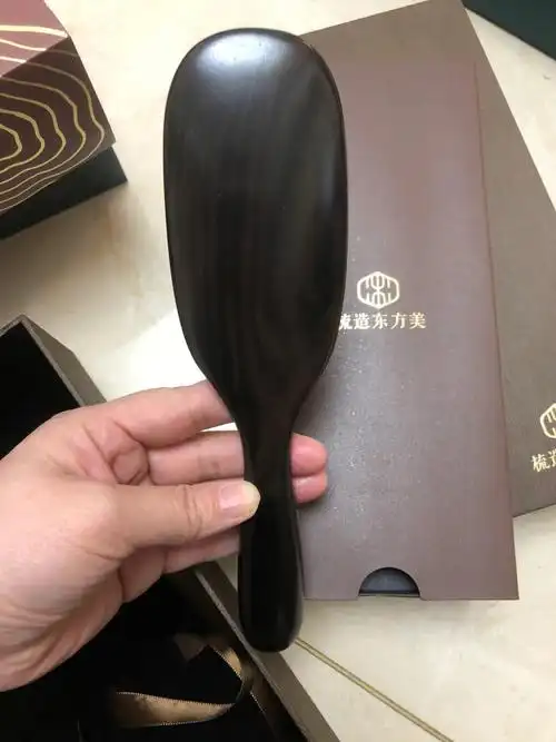 终极2选1哪个花纹好看谭木匠黑檀木梳子