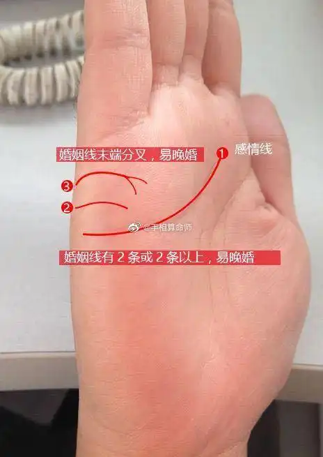 来看看手相算命中婚姻线的不同纹路对运势的不同影响
