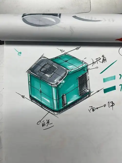 产品手绘马克笔上色效果图