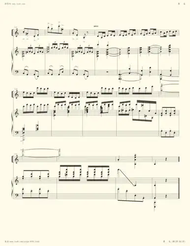 钢琴谱:赛马(小提琴版)