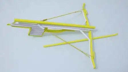 超级炫酷碉堡了的折纸弓箭, 小朋友都抢着玩, 手工diy折纸视频#晨习夜