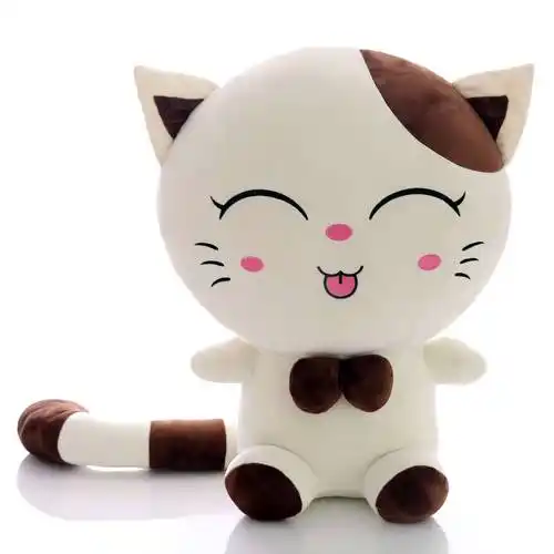 可爱猫微笑猫毛绒玩具公仔儿童卡通公仔生日礼物玩偶抱枕团购礼品