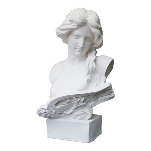 大琴女石膏像摆件石膏像美术教具68cm画室素描装饰雕塑艺考专用