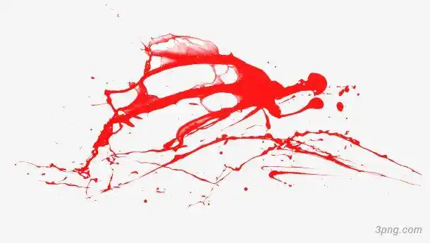 血红的血迹png素材透明免抠图片其他元素