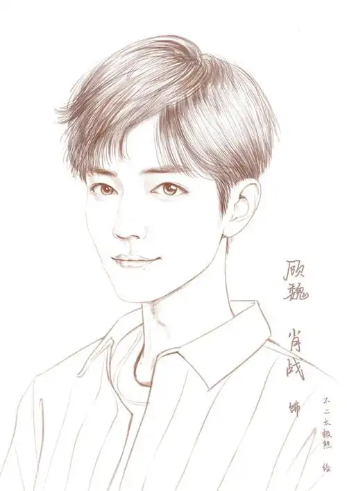 发现他居然是娱乐圈产出最大的画手,仔细观察不难发现,肖战笔的人和物