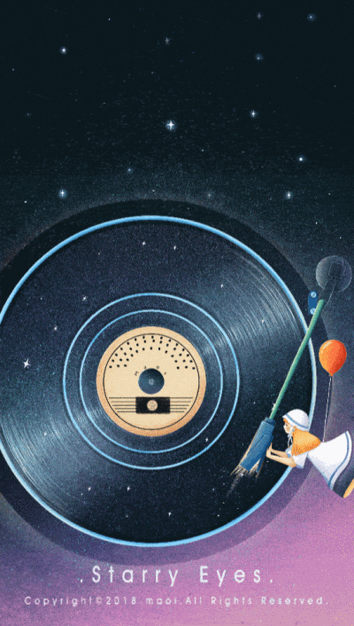 gif动态图 治愈 宇宙 星球 天空 梦幻男生 女神 蓝色系 动图壁纸转载