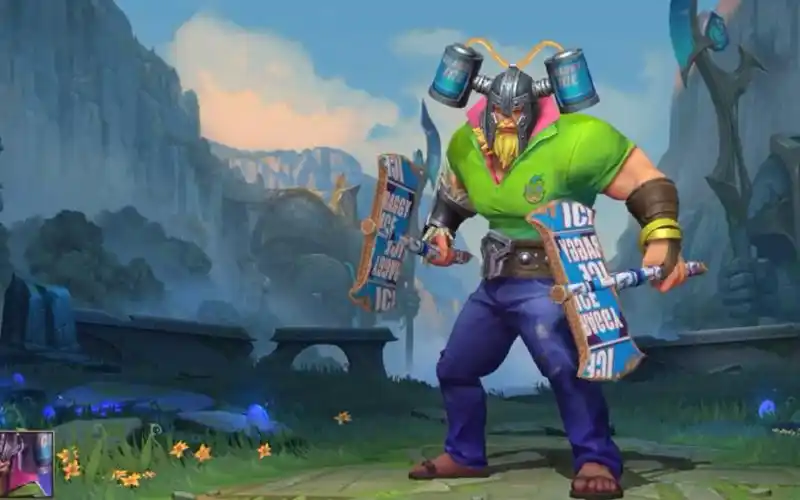 lol英雄联盟手游 铁哥们儿 奥拉夫 皮肤视频 brolaf skin spotlight