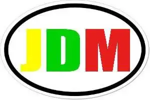 jdm oval bumper sticker