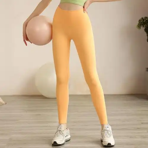 lulu高端品质 瑜伽裤 裸感无t尴尬线不掉档提臀蜜桃臀 运动紧身裤
