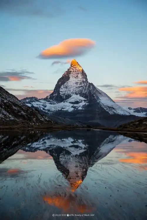 欧洲之行 行摄 瑞士 采尔马特 马特洪峰利菲尔湖 日出