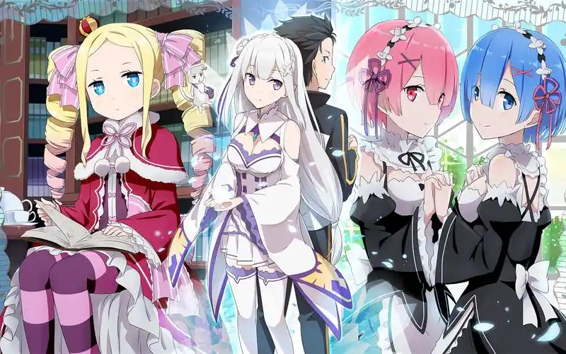 re:0萌系可爱蕾姆拉姆动漫美女桌面壁纸-卡通动漫-壁纸下载-美桌网