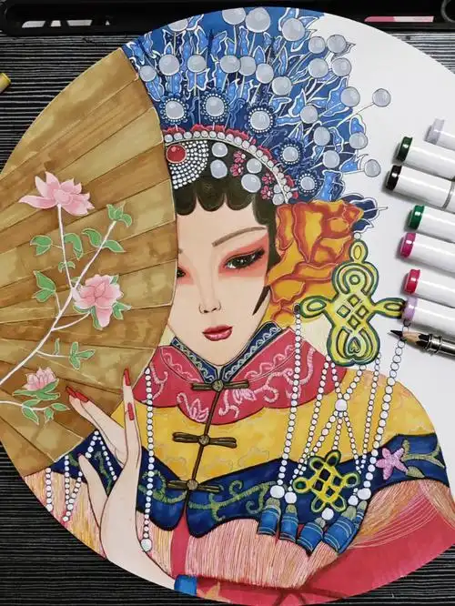 临摹戏子眼睛快瞎了系列