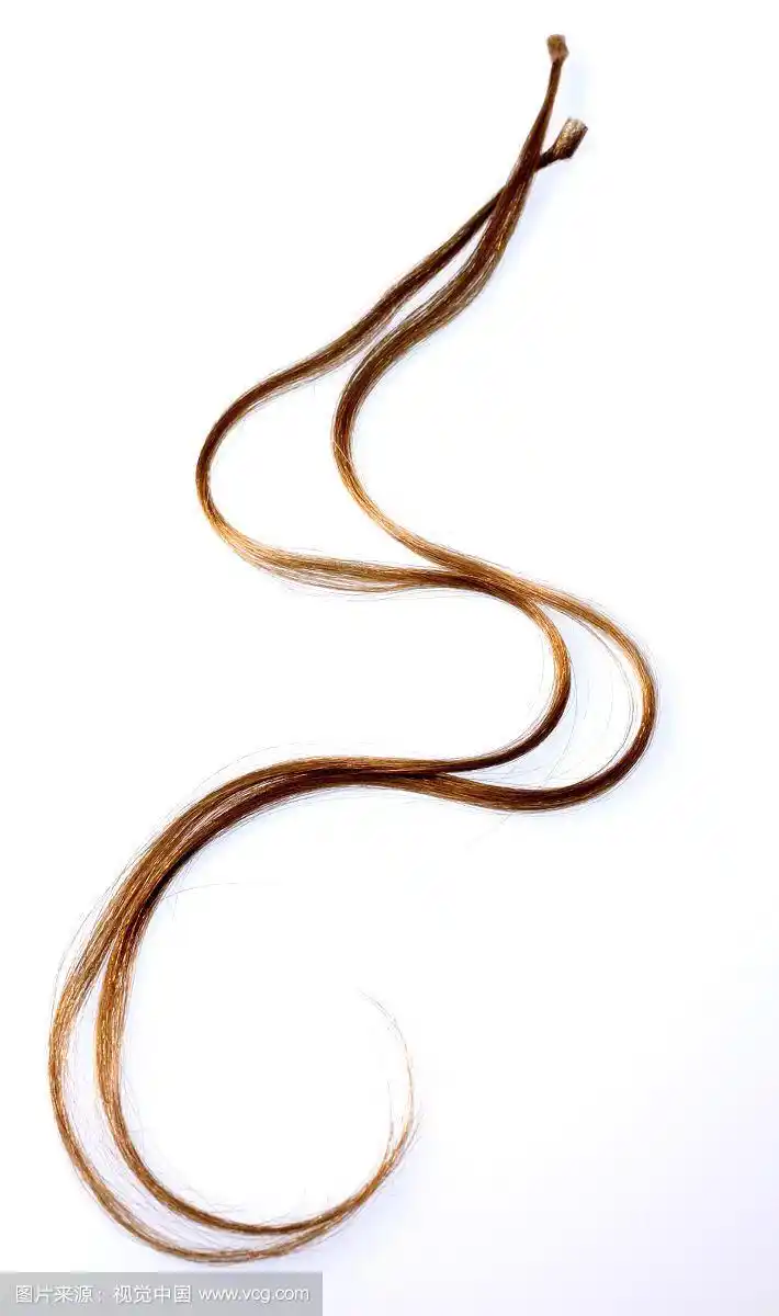 一缕头发的特写