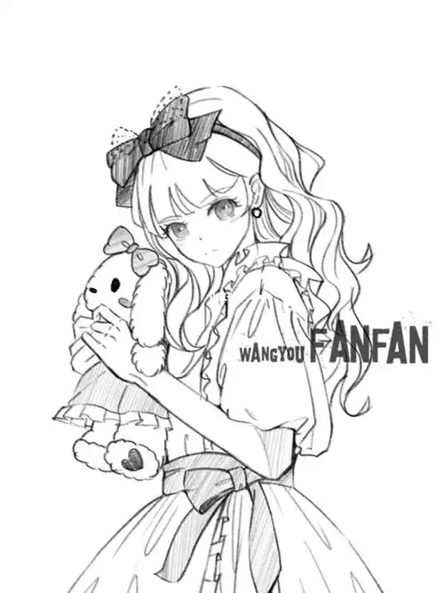 阿肯绘#少女线稿  #人体动态  #人体结构练习  #洛丽塔