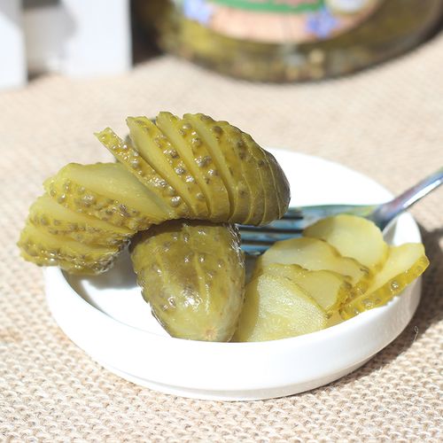 德国进口冠利酸黄瓜俄式酸青瓜汉堡配菜西餐冷菜罐头670g