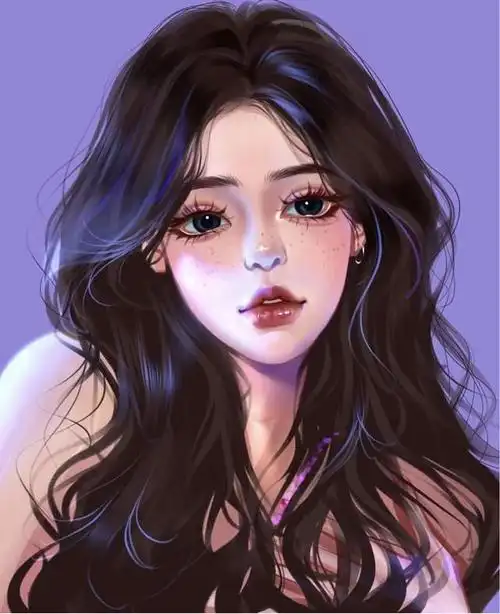 一组超仙超有气质的手绘女生头像