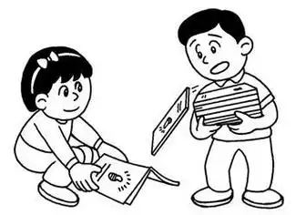 画图片帮助别人简笔画幼儿同学间互相帮助简笔画互相帮助别人简笔画