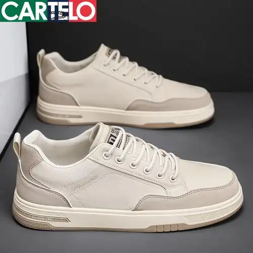 线下专柜同款卡帝乐鳄鱼cartelo新款百搭男鞋板鞋帆布鞋休闲鞋