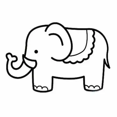 大象怎么画大象简笔画漂亮彩色大象简笔画怎么画大象简笔画简单又好看