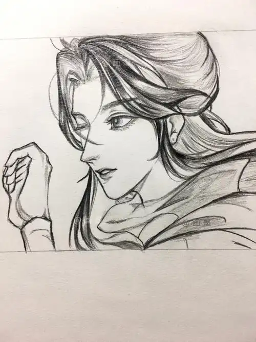 手绘谢怜来了临摹天官赐福谢怜附步骤图