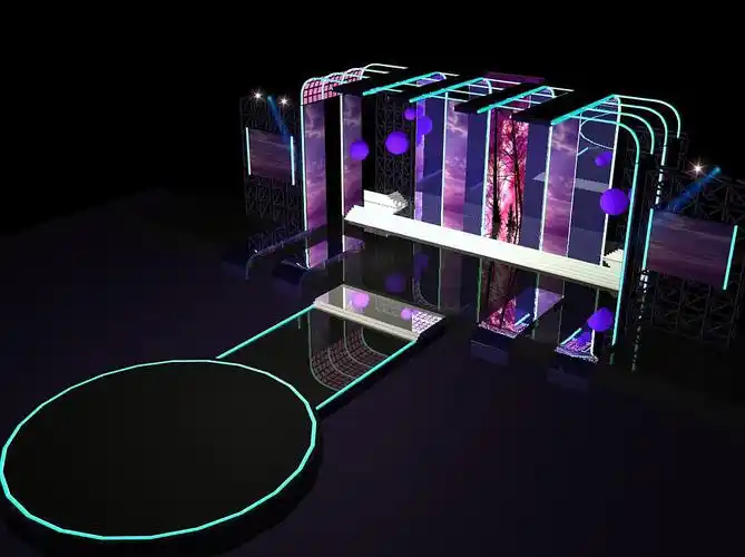 小型演唱会舞台效果图