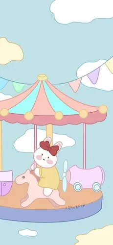 小清新软萌兔兔子手机壁纸