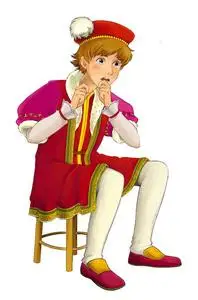 卡通人物贵族王子儿童插图照片