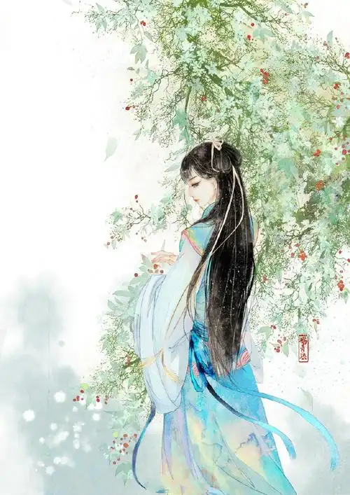 100多张古风手绘图片唯美人物精选古装美女图片