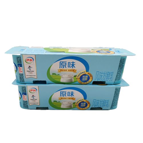伊利酸奶原味八连100g16杯风味发酵营养杯装酸奶