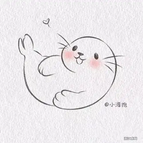 可爱卡通人物头像简笔画图片