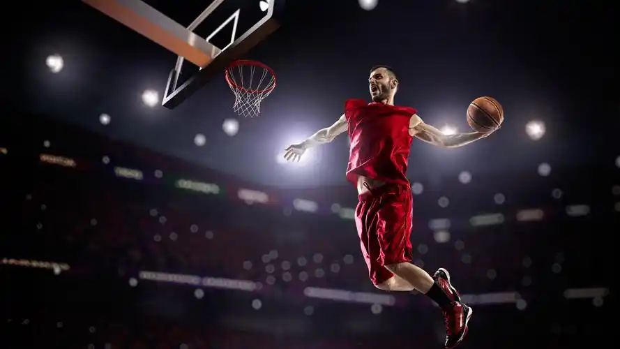 壁纸 运动员,篮球,男性,跳跃,运动 7680x4320 uhd 8k 高清壁纸, 图片