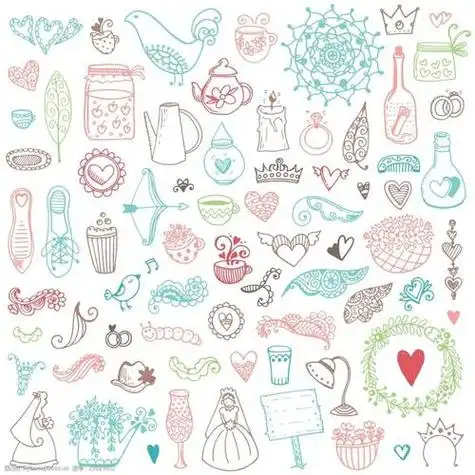 背景简笔画装饰