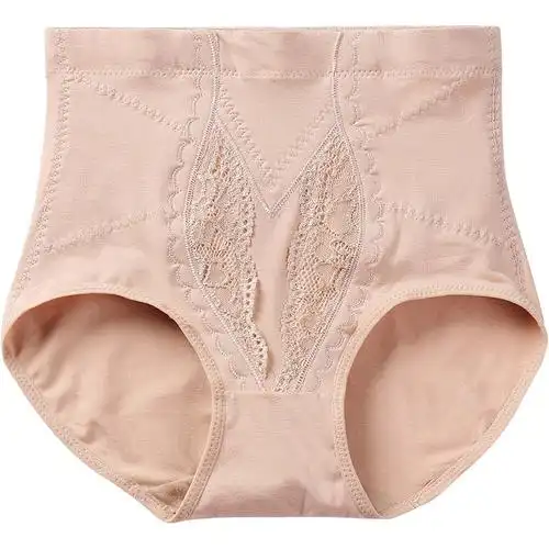 收腹内裤女中腰提臀纯棉裆塑形美体收小肚子塑女士三角裤高腰薄款