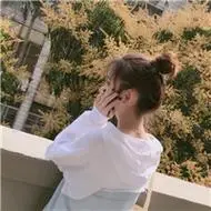 qq头像女生丸子头侧脸可爱的丸子头侧脸女生头像图片