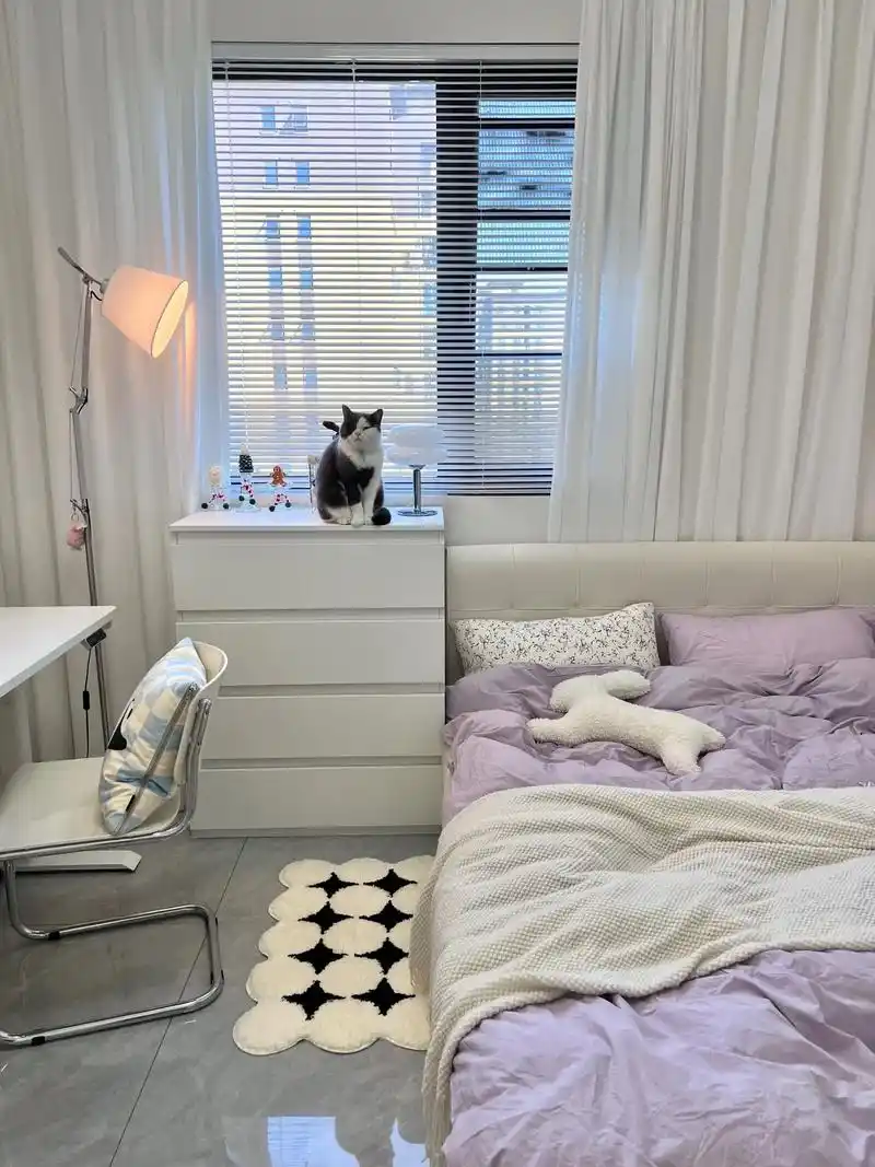 浅试一下性冷淡风女生卧室 你们喜欢吗.#房间布置 #温馨的小 - 抖音