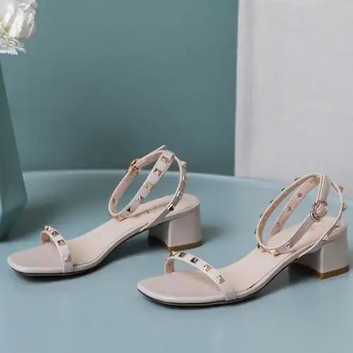 tiauny配裙子的透明凉鞋女晚晚风温柔鞋夏季新款时尚百搭仙女高跟鞋s