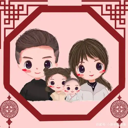 家庭头像,幸福藏在头像里,生活越简单越美好
