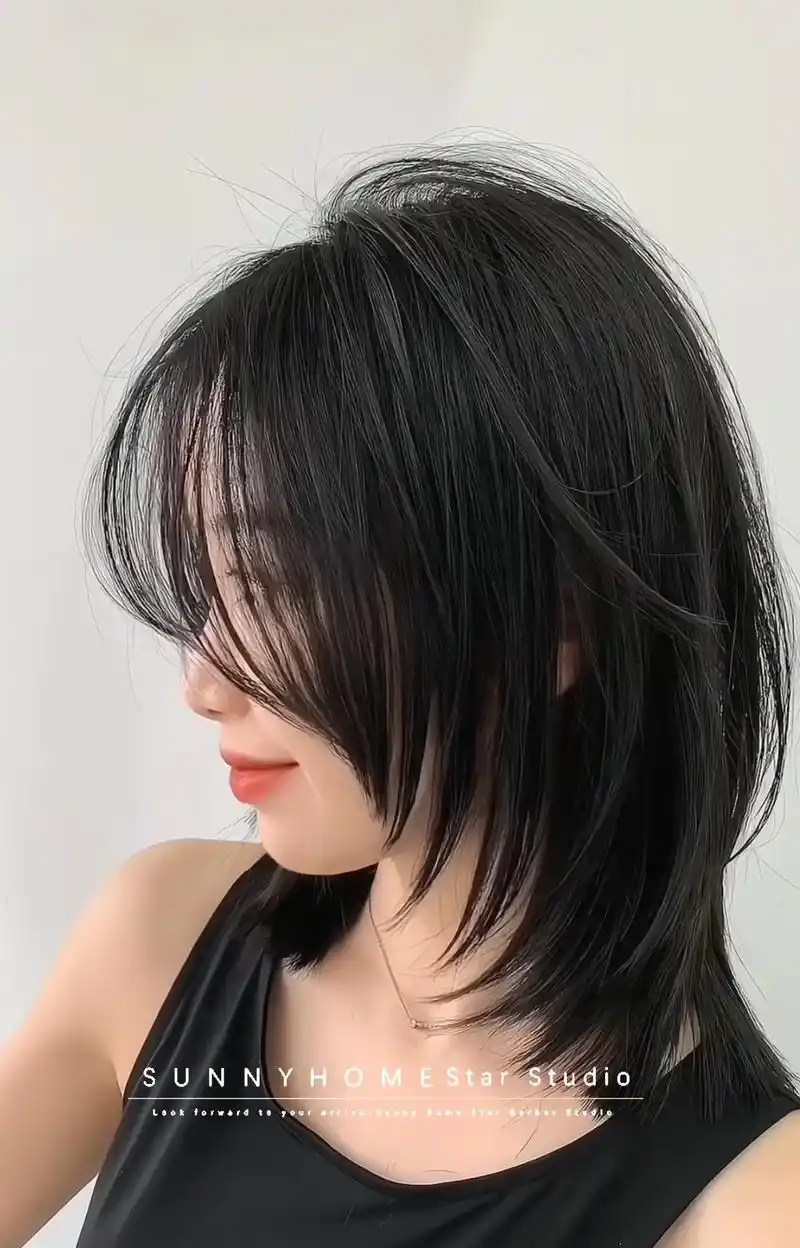 低层次感锁骨发~减龄瘦脸显脸小修饰脸型推.低层次感锁骨发~减 - 抖音